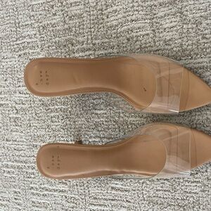 A New Day Tan and Clear Mules